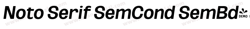 Noto Serif SemCond SemBd字体转换